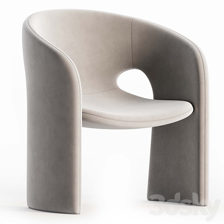 Roche Bobois Celeste Armchair 3DS Max Model - thumbnail 1