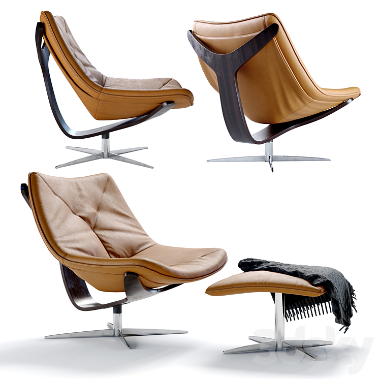 Roche Bobois Dolphin Armchair 3DS Max - thumbnail 1