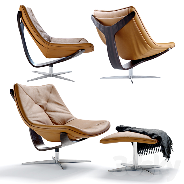 Roche Bobois Dolphin Armchair 3DSMax File - thumbnail 1