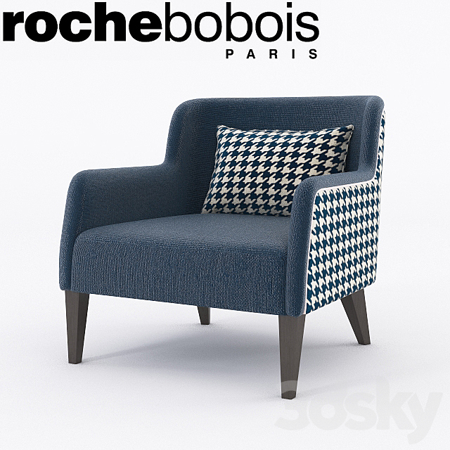 Roche-Bobois jazzy arm chair 3DS Max Model - thumbnail 2