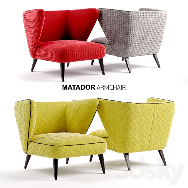 Roche Bobois Matador 3ds Max - thumbnail 1