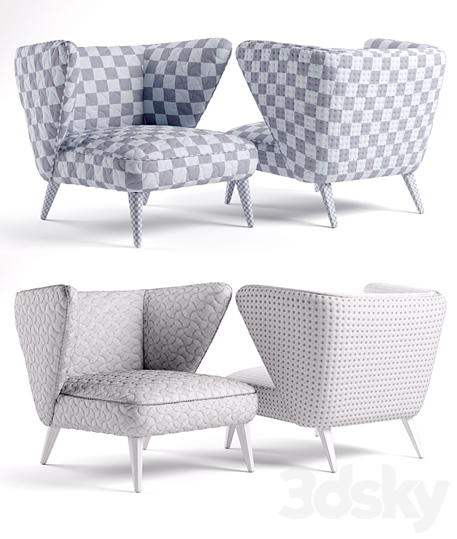 Roche Bobois Matador 3ds Max - thumbnail 3