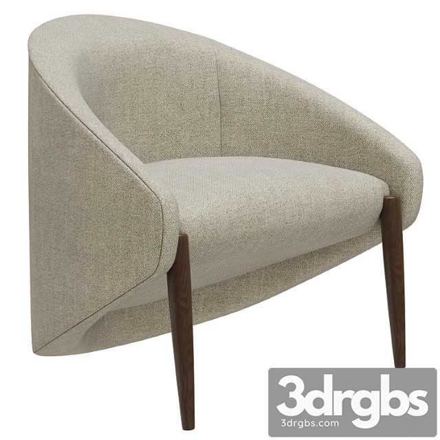 Roche bobois walrus armchair 3dsmax Download - thumbnail 1