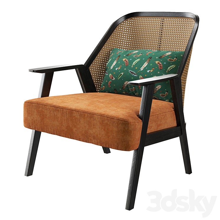 Roche bobois weg armchair 3DS Max - thumbnail 1