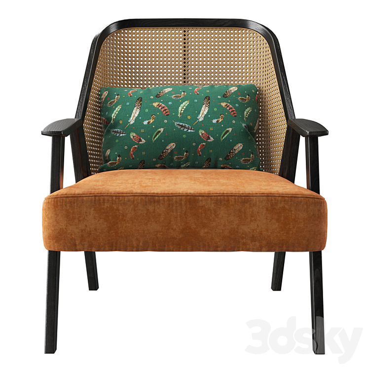 Roche bobois weg armchair 3DS Max - thumbnail 2