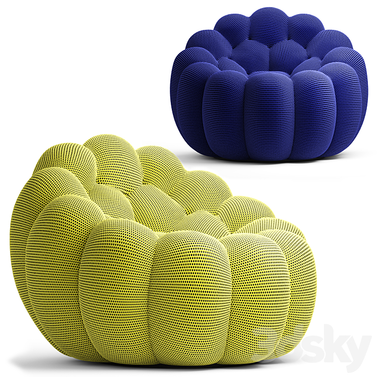 RocheBobois armchair Bubble 3DS Max Model - thumbnail 1