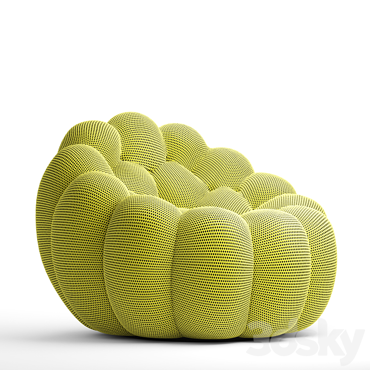 RocheBobois armchair Bubble 3DS Max Model - thumbnail 2