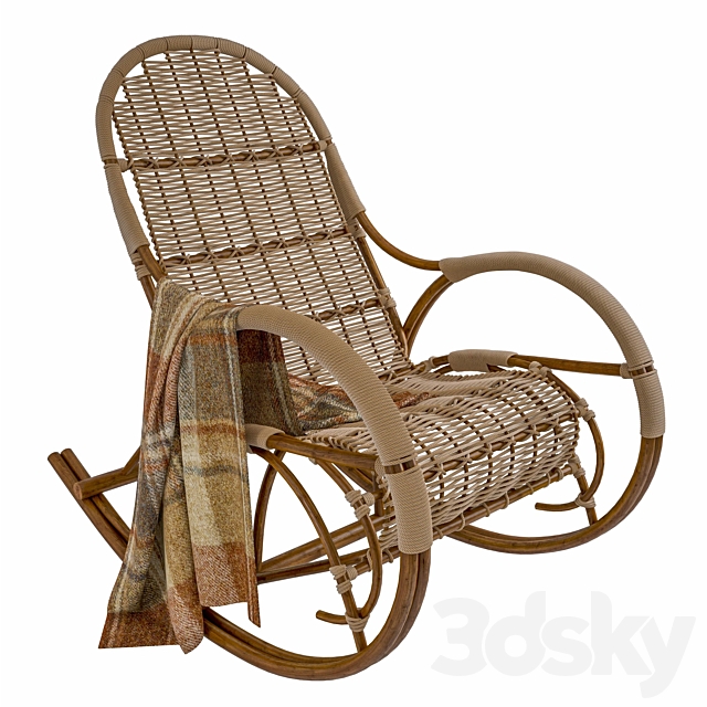 rocking chair 3ds Max - thumbnail 1