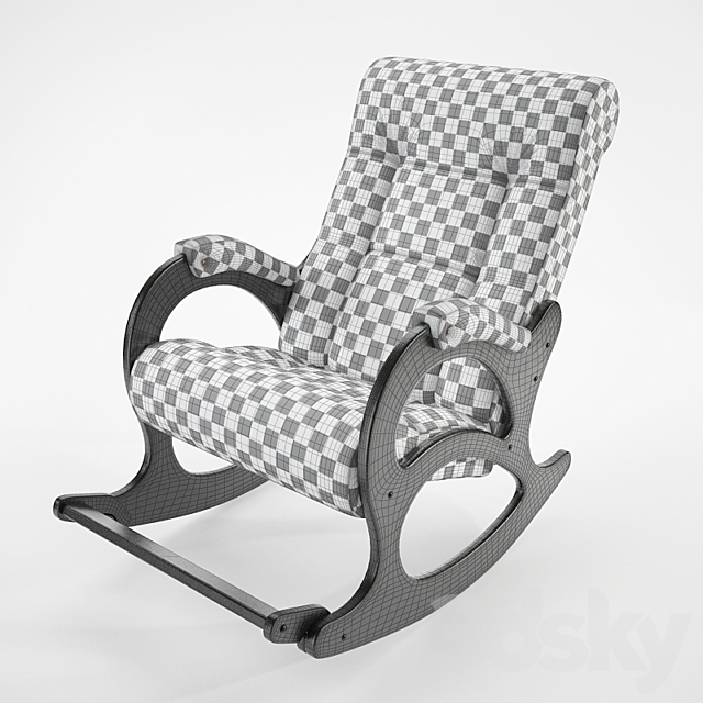 Rocking chair Donodolo 44 3DSMax File - thumbnail 3