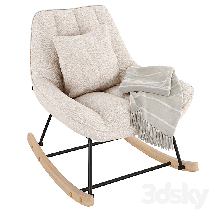 Rocking Chair Marlina 3DS Max Model - thumbnail 3