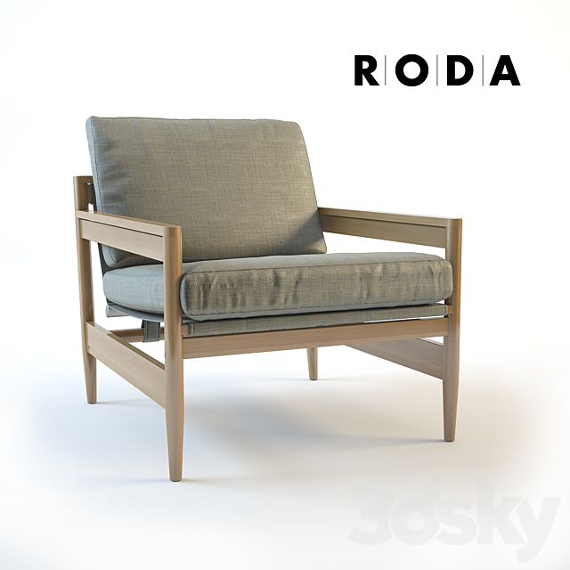 Roda Road 141 sofa 3DS Max Model - thumbnail 2