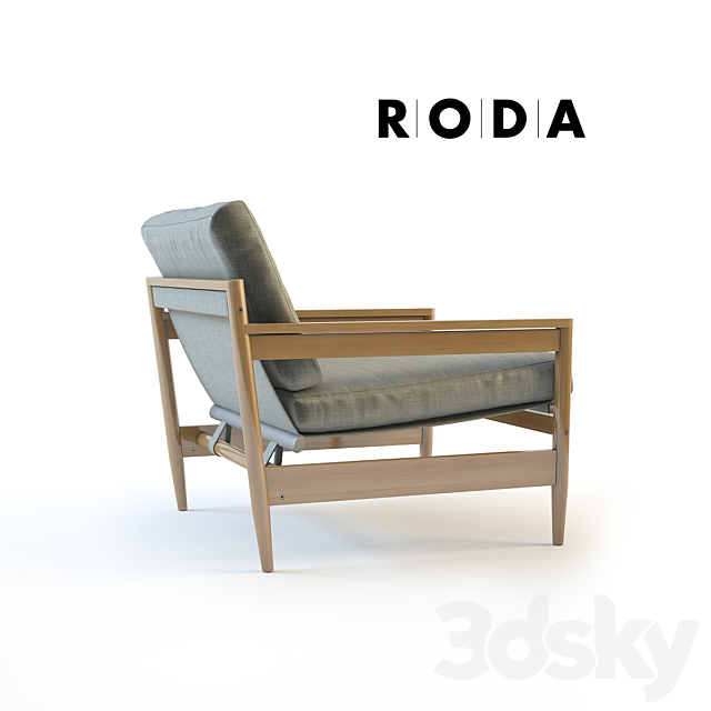 Roda Road 141 sofa 3DS Max Model - thumbnail 3