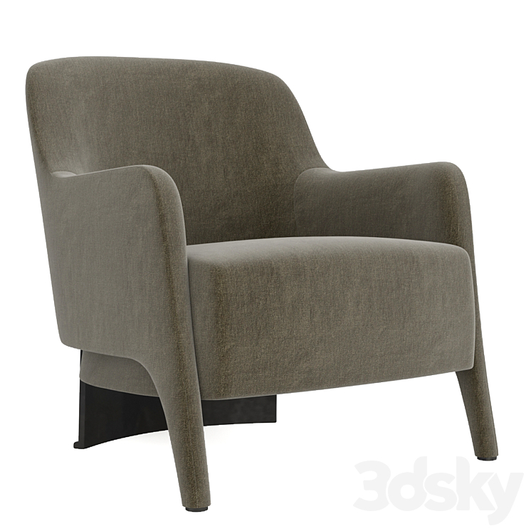 Rodolfo Dordoni Armchair 3DS Max - thumbnail 1