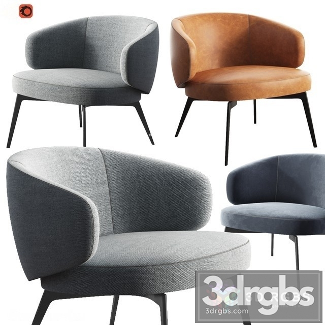 Rogerseller Lema Bice Armchair 3dsmax Download - thumbnail 1