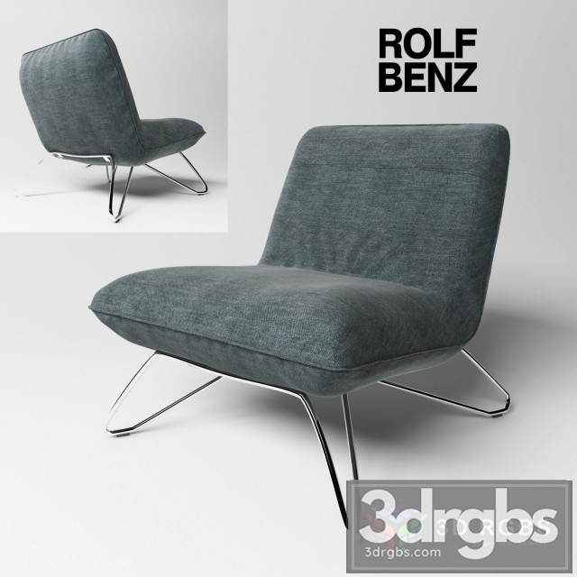 Rolf Benz 394 Armchair 3dsmax Download - thumbnail 1