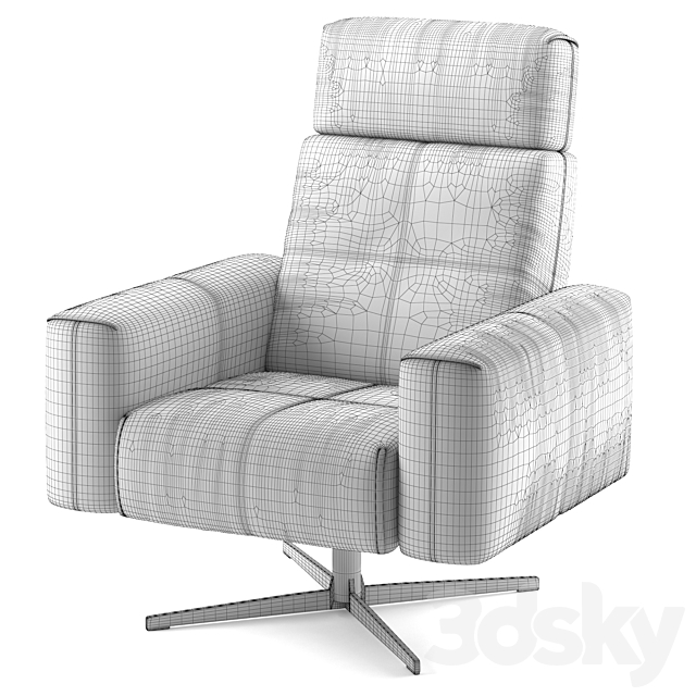 Rolf Benz 50 armchair 3ds Max - thumbnail 3