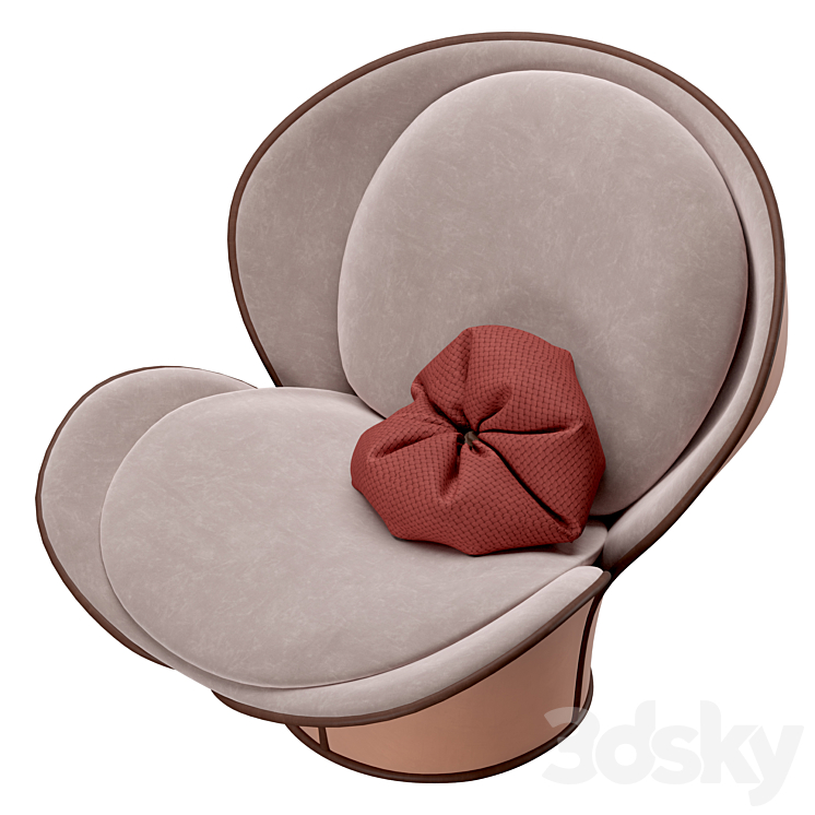 Rossana Orlandi BEBA Armchair 3DS Max - thumbnail 2