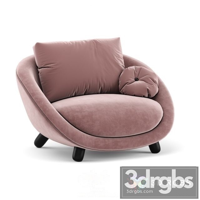 Round Chair Creative 3dsmax Download - thumbnail 1