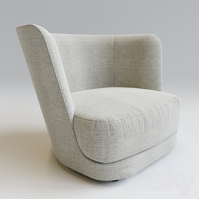 Royale Armchair CasaMilano 3ds Max - thumbnail 1