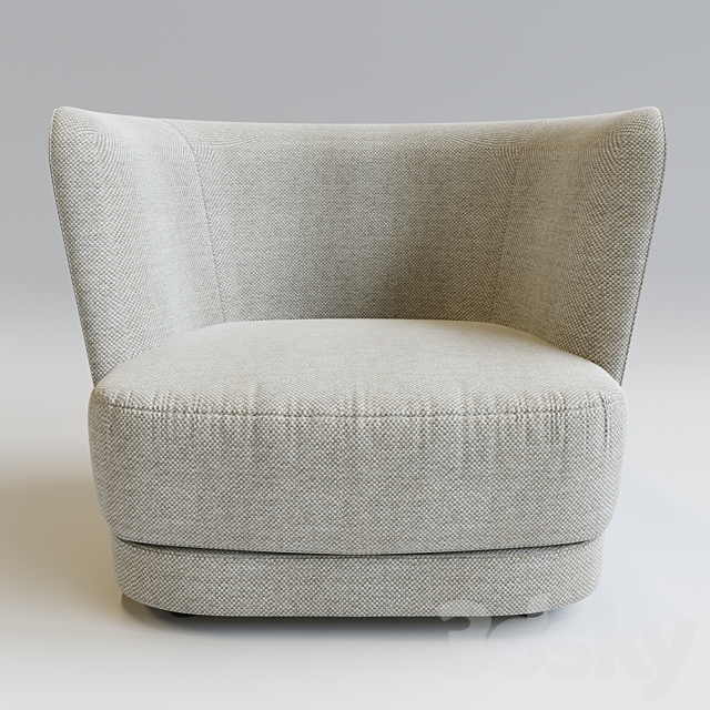 Royale Armchair CasaMilano 3ds Max - thumbnail 2