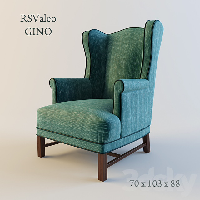 Rs Valeo chair Gino 3ds Max - thumbnail 1