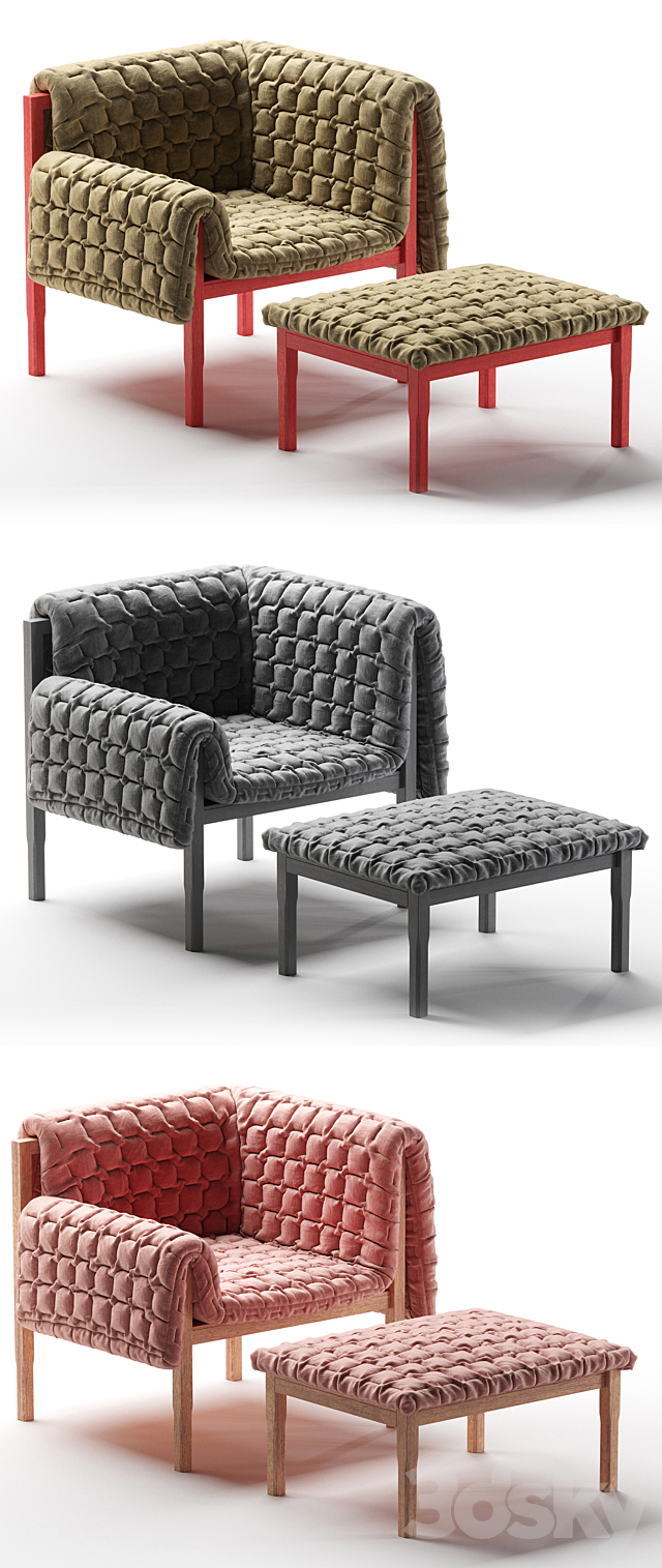 RUCHÉ LIGNE ROSET 3ds Max - thumbnail 2