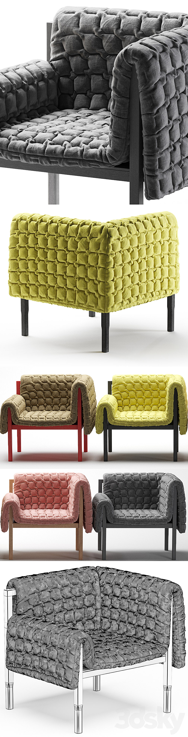 RUCHÉ LIGNE ROSET 3ds Max - thumbnail 3