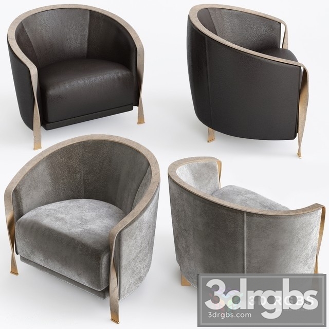 Rugiano Furniture Nella Vetrina Armchair 3dsmax Download - thumbnail 1