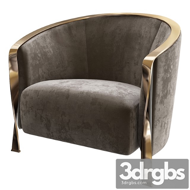 Rugiano paris armchair 3dsmax Download - thumbnail 1