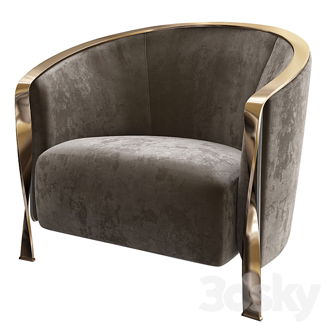 Rugiano Paris Armchair 3DSMax File - thumbnail 1