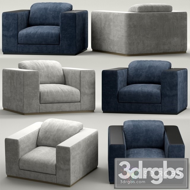 Rugiano Vogue Armchair 3dsmax Download - thumbnail 1