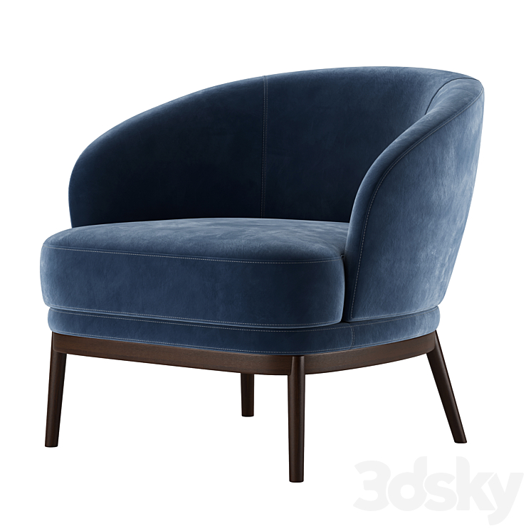 Ruth Armchair by Domkapa 3DS Max Model - thumbnail 2