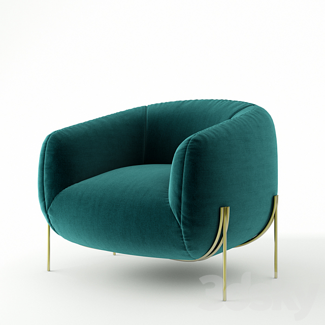 Saba Italia Geo armchair 3DSMax File - thumbnail 1