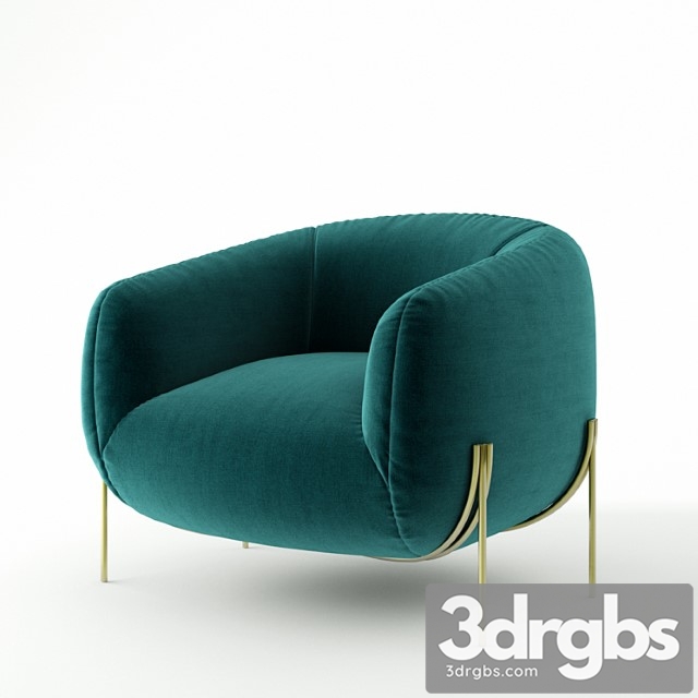 Saba italia geo armchair_2 3dsmax Download - thumbnail 1