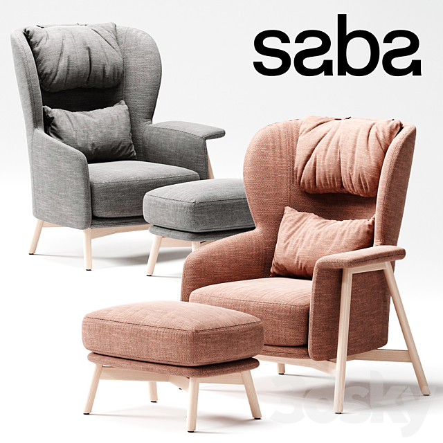 Saba Italia KEPI Armchair 3DSMax File - thumbnail 1