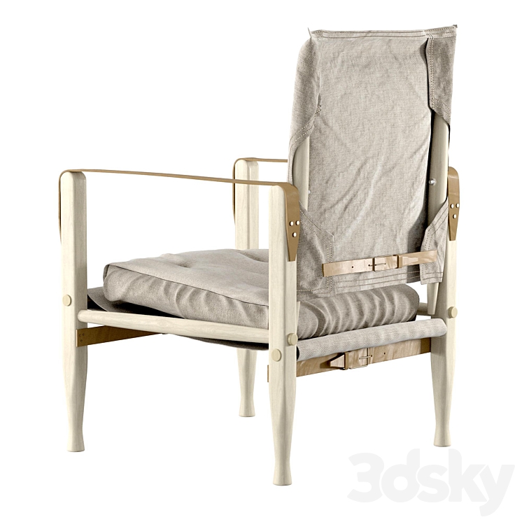 Safari Chair by Kaare Klint Carl Hansen 3DS Max - thumbnail 2