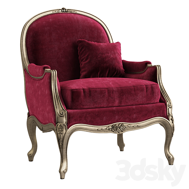 SALDA Arredamenti Armchair art. 7852 3DSMax File - thumbnail 1