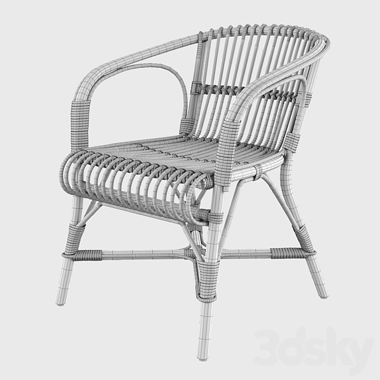 Salvador ii chair 3DS Max - thumbnail 2