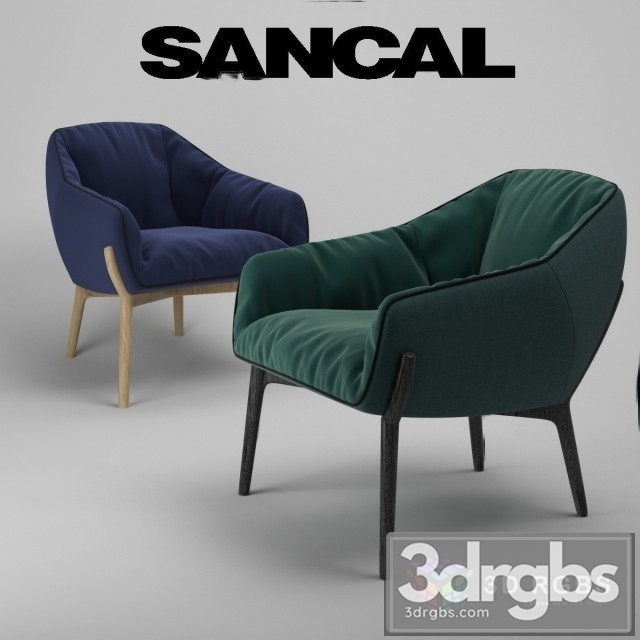 Sancal Nido Armchair 3dsmax Download - thumbnail 1