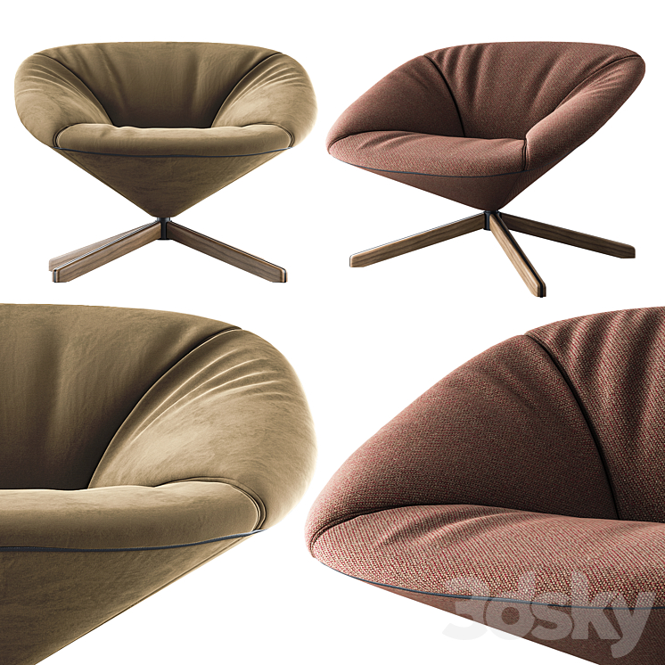 Sancal Tortuga Lounge Chair 3DS Max - thumbnail 1