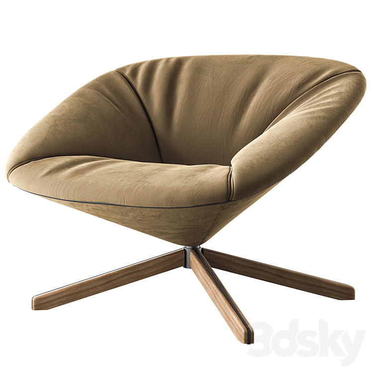 Sancal Tortuga Lounge Chair 3DS Max - thumbnail 2