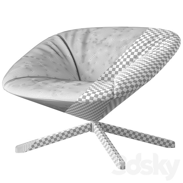 Sancal Tortuga Lounge Chair 3DSMax File - thumbnail 3