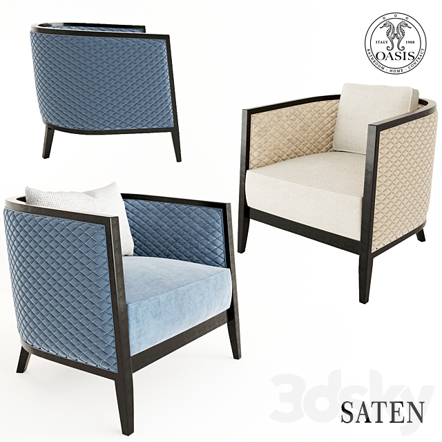 Saten armchair by Oasis 3DSMax File - thumbnail 1