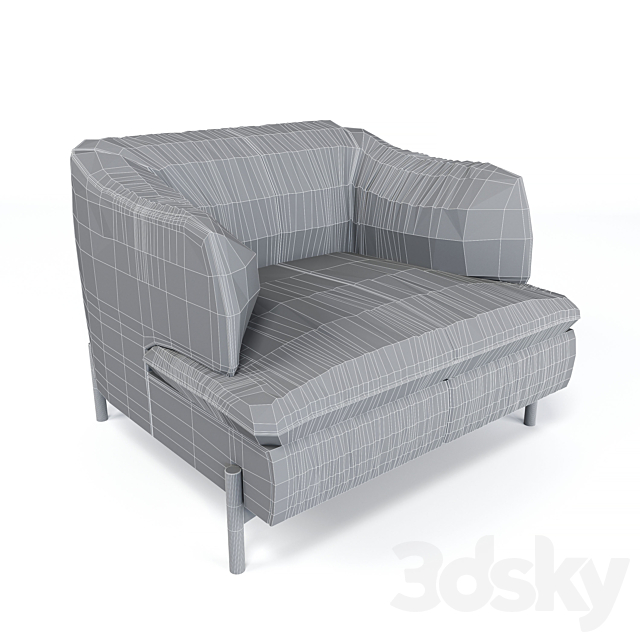 Saturday Armchair Natuzzi 3DSMax File - thumbnail 3