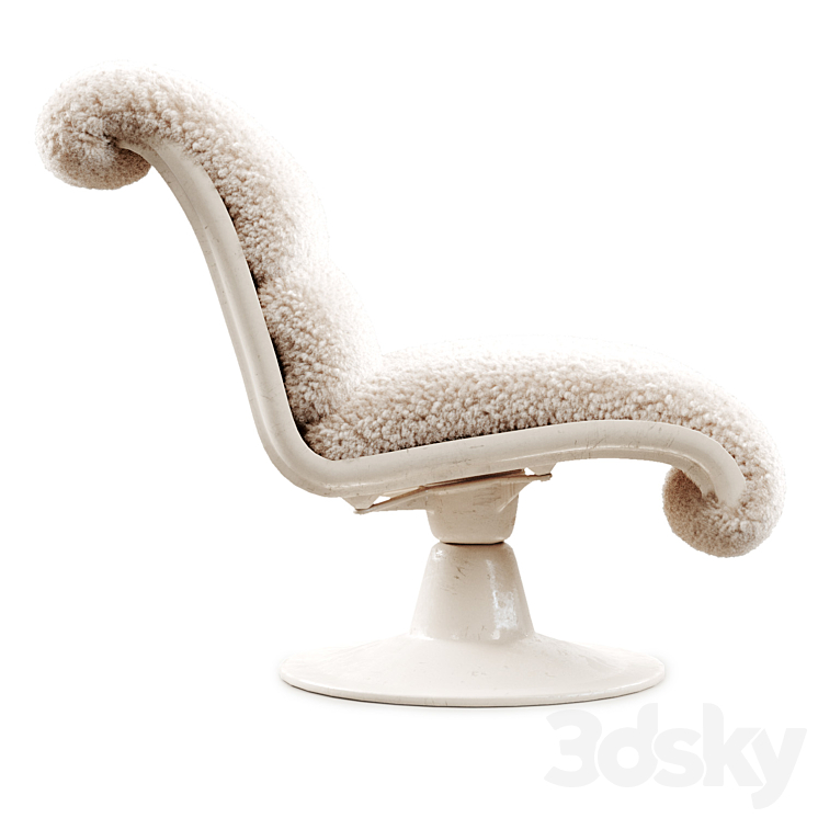 Saturn Yrjo Kukkapuro armchair 3DS Max Model - thumbnail 2