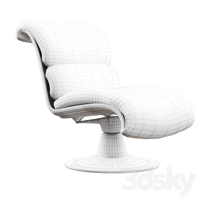 Saturn Yrjo Kukkapuro armchair 3DSMax File - thumbnail 4