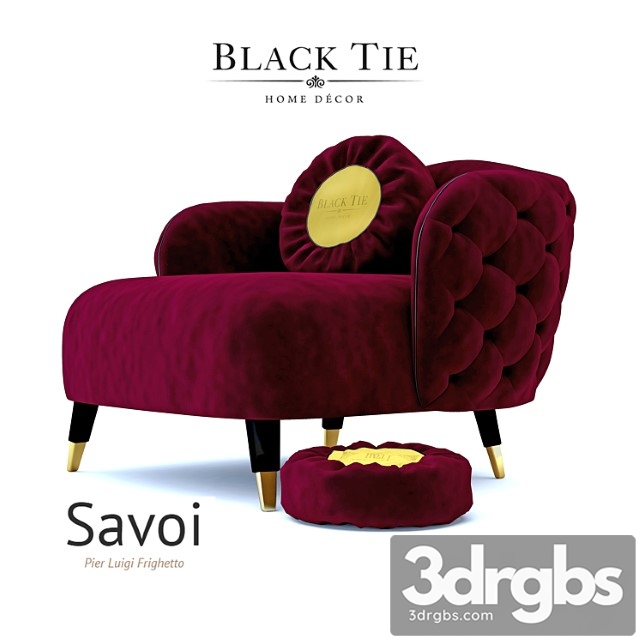 Savoy Armchair 1 3dsmax Download - thumbnail 1