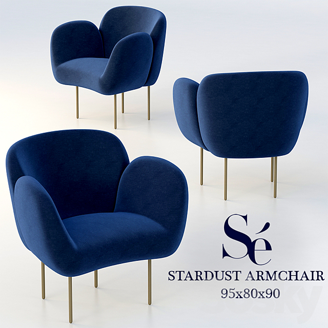 SE Stardust Armchair 3DSMax File - thumbnail 1