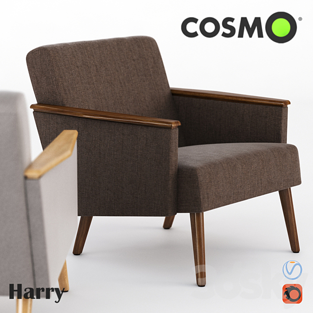 seat Harry 3ds Max - thumbnail 1