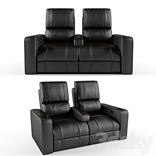 Seats for Cinemas 3DSMax File - thumbnail 1